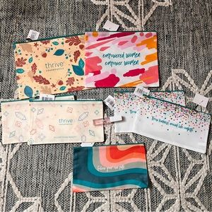 Thrive Causemetics logo bag bundle Hero Liquid Balm Lip Treatment Birthday Cake